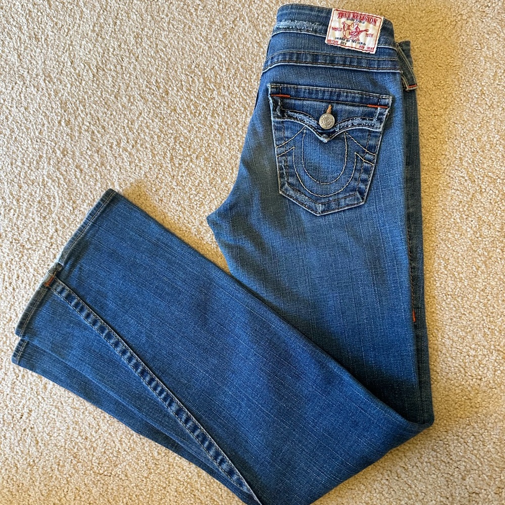 Vintage True Religion World Tour Joey Low Rise Women's Jeans